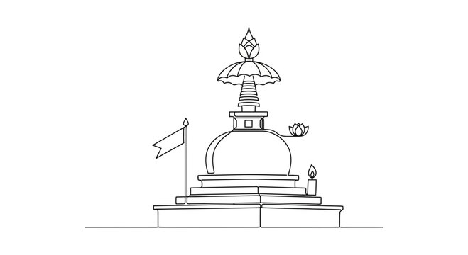 Buddhist Stupa Architecture Religious Building.