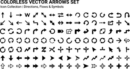 Fototapeta premium Vector Arrows set.