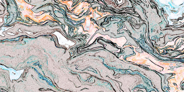 An antique grunge pattern featuring a vintage tree bark texture with ancient paint and graffiti art elements on an old European map.