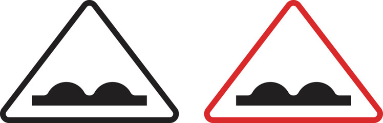 Road sign warning of a bumpy road surface © MOHAMMAD RABBI
