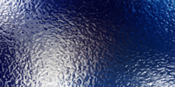 Abstract closeup blue spray paint on black paper.