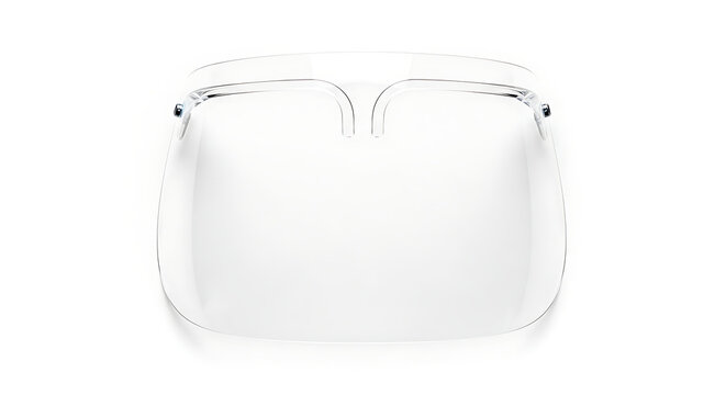 Clear Face Shield for Protection Against Droplets and Splashes