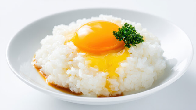 tamago kake gohan - simple japanese rice dish with egg
