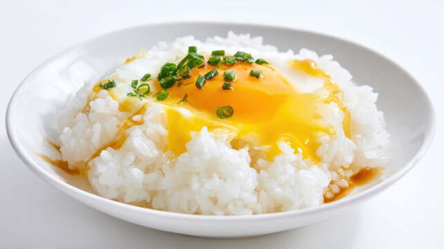 tamago kake gohan - simple japanese rice dish with egg