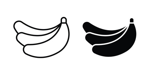 Bananas icon vector symbol design set for web © Hestia