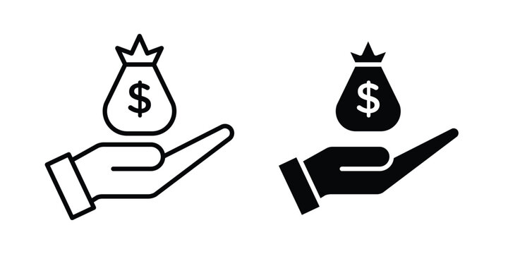 Borrower icon vector symbol design set for web