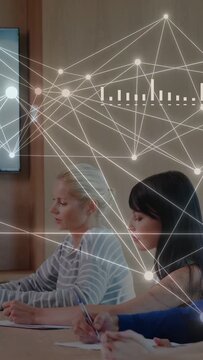 Vertical video: Code firing HUD moving nodes glowing links updating dials pulsing bars for learning