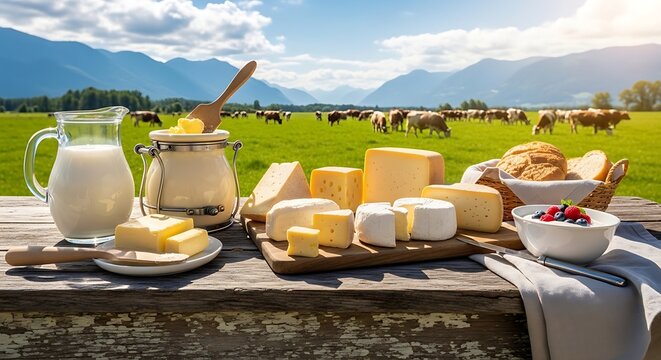 Cheese and milk products.