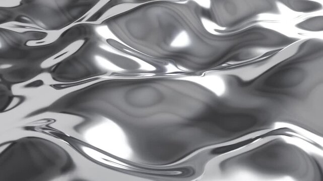Fluid Metallic Mercury Texture with Smooth Motion