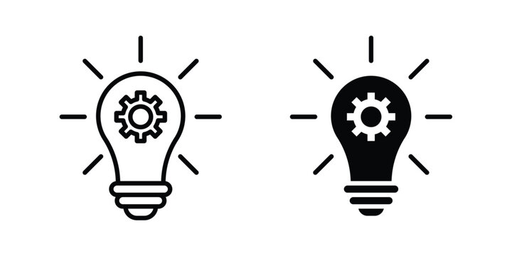 Innovation icon vector symbol design set for web