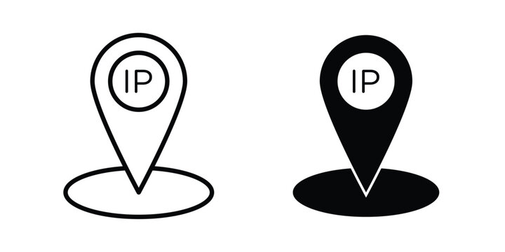 IP icon vector symbol design set for web