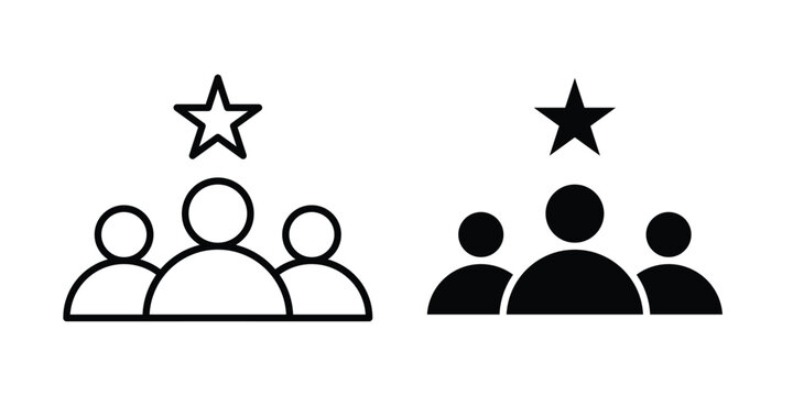 Leadership icon vector symbol design set for web