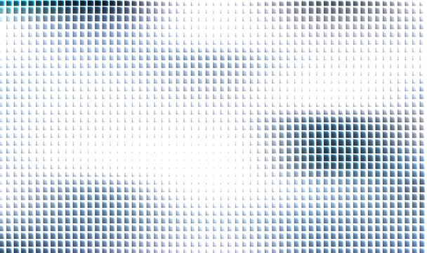abstract square pixel pattern with gradient blue and white