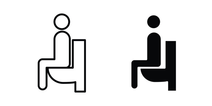 Diarrhea icon black and white