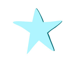 Obraz premium Blue star