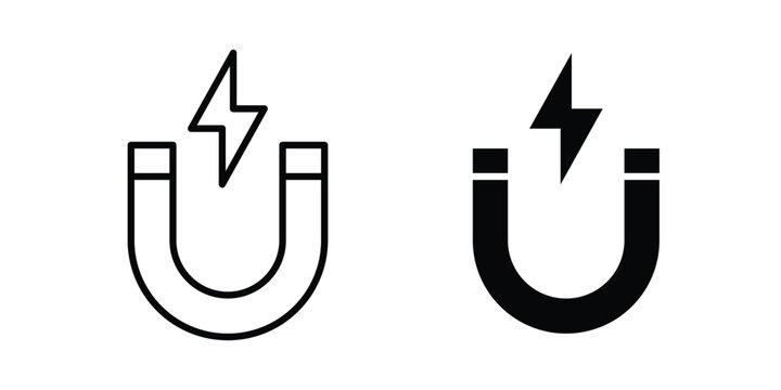 Magnet icon black and white
