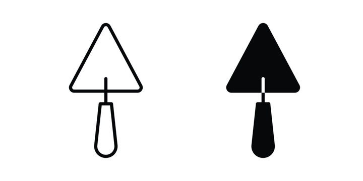 Trowel icon black and white