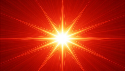 Obraz premium Bright Radiant Sunburst Effect With Warm Glowing Light Rays