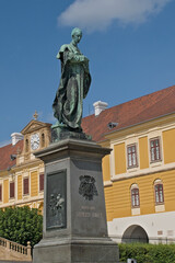 Fototapeta premium Statue of Ignác Szepesy, Pecs
