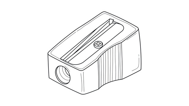 Pencil sharpener office supply tool.