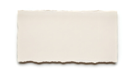 Fototapeta premium A torn piece of paper on a white background