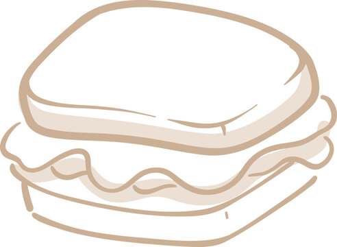 Sandwich with Lettuce and Tomato