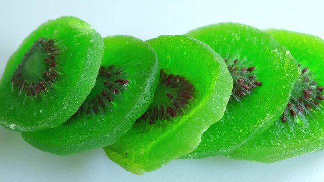 Dried kiwi, dried fruit ,Slices of dried kiwi fruit