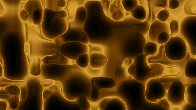 Fluid abstract background pattern in glowing golden and dark shades. Versatile for backgrounds, digital art designs, packaging, and modern art projects.