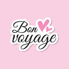 Bon voyage travel icon label design vector © BrightLightArts