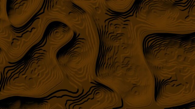 Intricate brown and black contour lines background create an abstract pattern. Perfect for backgrounds, wallpapers, or graphic design projects.