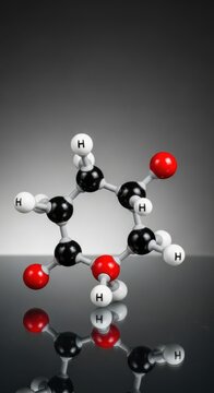 Molecular structure, chemical compound, 3D model, science illustration, ball-and-stick model