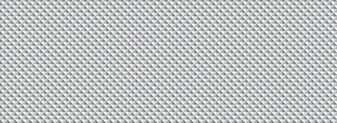 Fototapeta premium Gray quilted fabric texture with white stitching and diagonal pattern