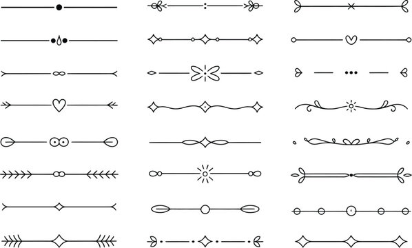 Text, dividers doodle set featuring wedding decorative elements, divider ornaments, borders, and vintage line separators in hand drawn vector style isolated on white background ideal for invitations a