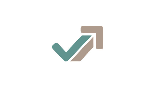 Green check mark symbol icon.