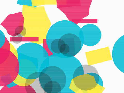 Riso Print Duotone Layered Pattern Grainy Design