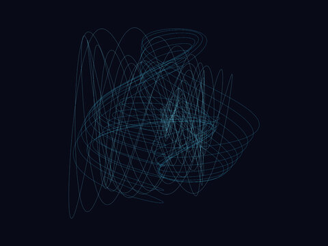 Harmonograph Curve Kinetic Art Decorative Background
