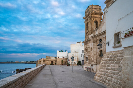 The old city of Monopoli Town in Italy