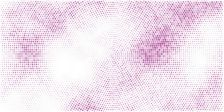 Light Pink, Blue vector illustration which consist of circles. Dotted gradient design for your business. Creative geometric background in halftone style with colored spots.