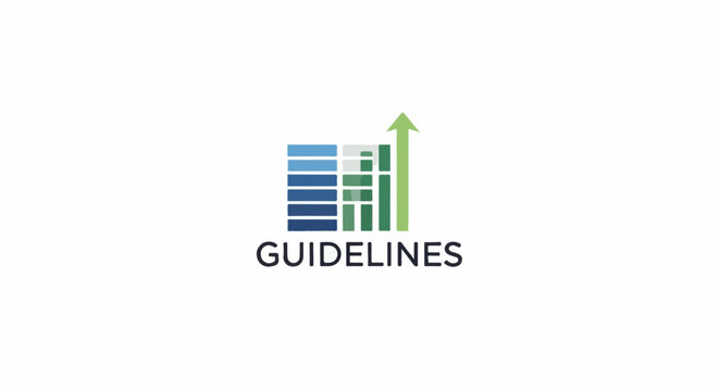 Stacked bars and upward arrow graphic with text