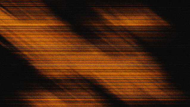 Abstract Golden Glitch Texture with Dark Retro-Futuristic Effect