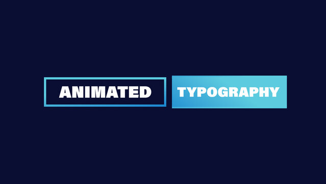 Colorful Animated Typography