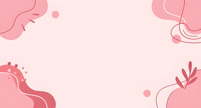 abstract, pink, background, doodle, shapes, lines, modern, playful, decorative, frame, template, artistic, minimal, graphic, design, vector, doodle