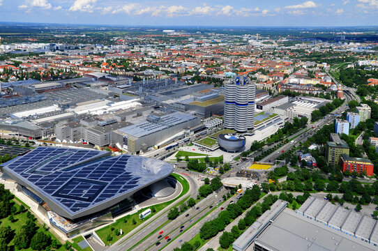 MUNICH  GERMANY: BMW Welt building . The BMW Museum is located near the Olympiapark in Munich and was established in 1972 shortly before the Summer Olympics
