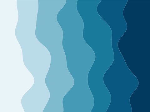 Smooth Layered Wave Landscape Modern Vector Wallpaper