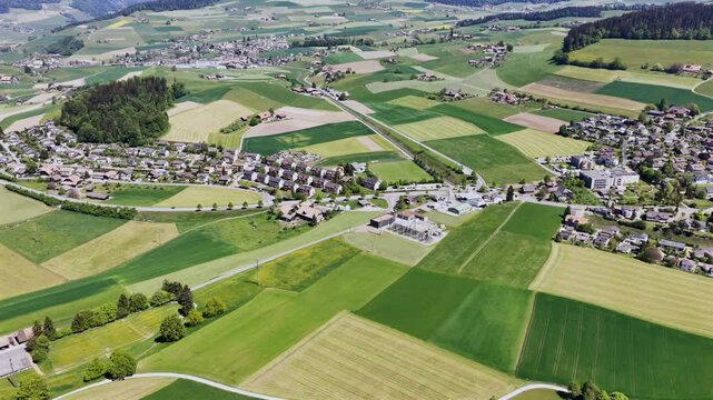 Grossh&ouml;chstetten im Emmental, Kanton Bern, Schweiz, Mai 2026, Luftaufnahme