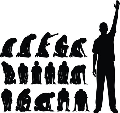 Evolution of man silhouette a visual representation of human development from primate to modern human