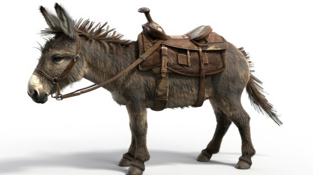 Majestic Donkey Ready for Adventure
