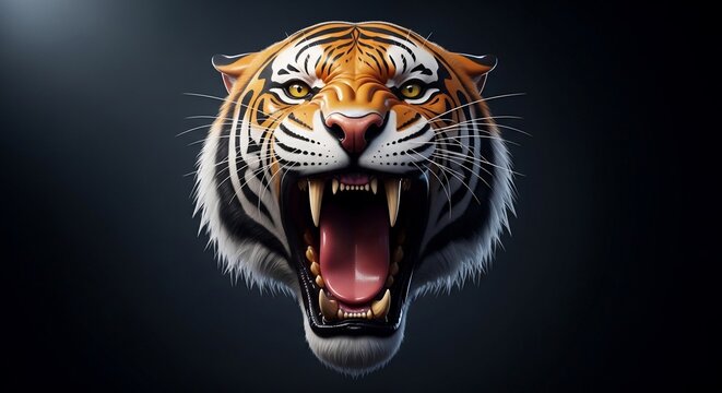 Tiger head illustration