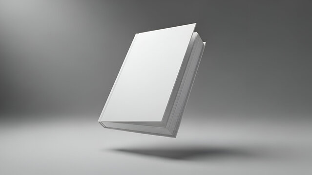 modern white smart light switch floating on gray wall minimalist design