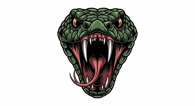 Snake head illustration